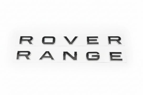 1X Range Chrome And Black Rover 3D Letters,badges Stickers emblemHigh Qulity